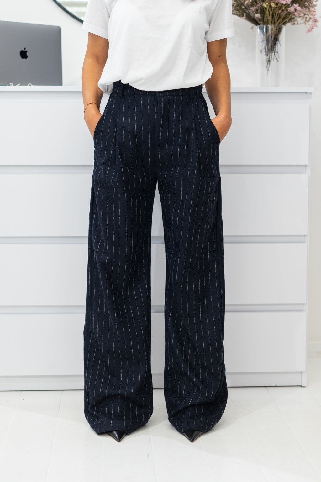 Pantalone Tailleur Gessato